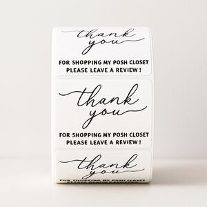 Thank You for Shopping My Posh Closet Sticker Labels – 100 pcs 2in